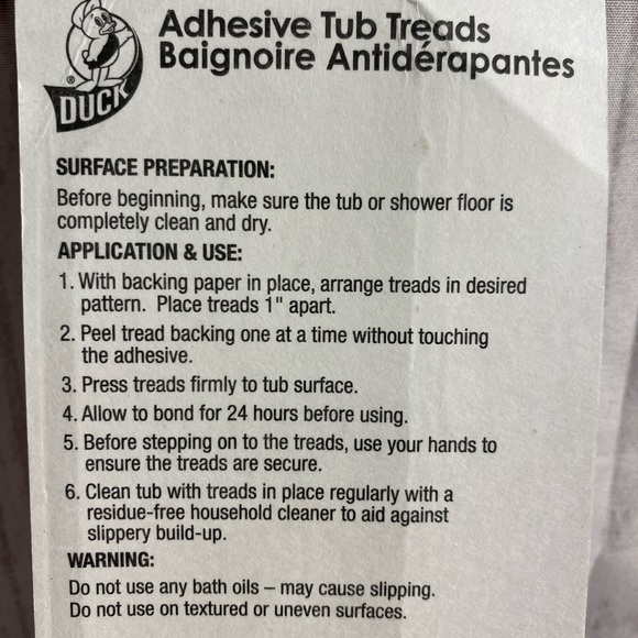 NWT-Duck Brand Adhesive Tub Treads - Picture 5 of 6